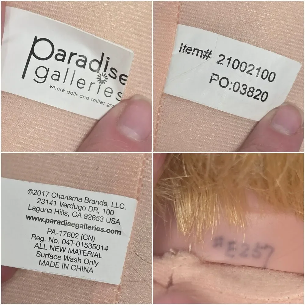 Paradise Galleries Realistic Lifelike Baby Doll Happy Teddy Reborn Soft Vynil